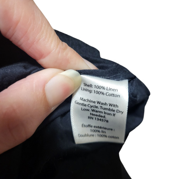 Vineyard Vines black sleeveless midi shift dress with side zip, size 4 - Picture 7 of 7